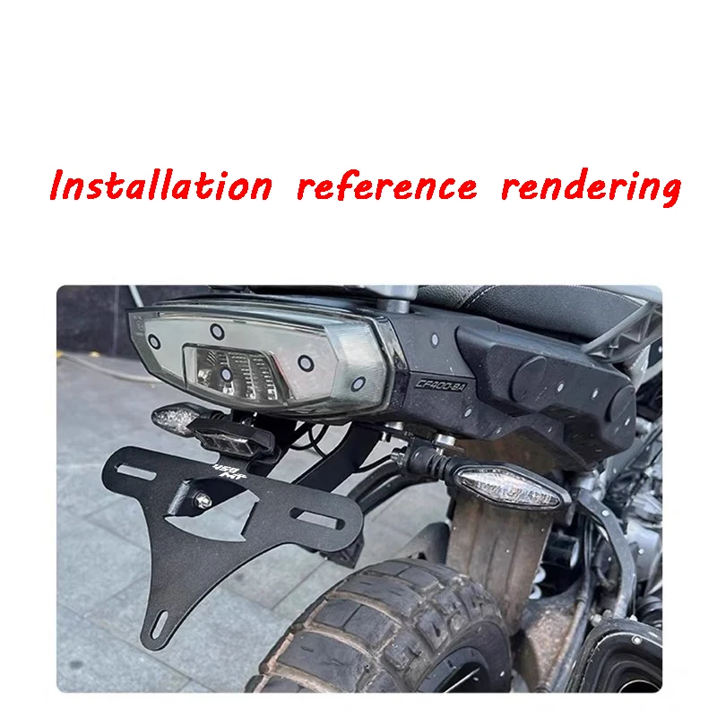 ل CFMOTO CF MOTO 450MT 450 MT MT 450 MT450 اكسسوارات لوحة ترخيص قوس الذيل مرتب الحاجز مزيل رقم حامل الدعم