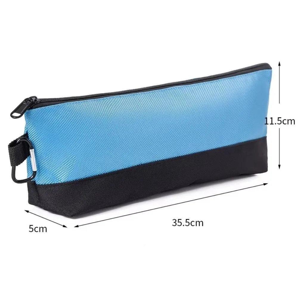Portable Multi-Size Tool Storage Bag Nylon with Carabiner Zipper Pouch Durable Hardware Organizer For Hand Tools