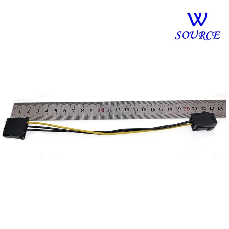 1pcs 6pin Female Graphics Card GPU To Molex IDE Dual 2 X 4pin Female To Power Supply Cable PCIe PCI-e 6 Pin Male To 4pin Female