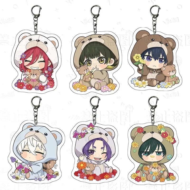 Good-looking Anime Figure Isagi Yoichi Jingo Raichi Bachira Meguru Key Ring Acrylic Key Chain Creative Model Plate Friend Gift