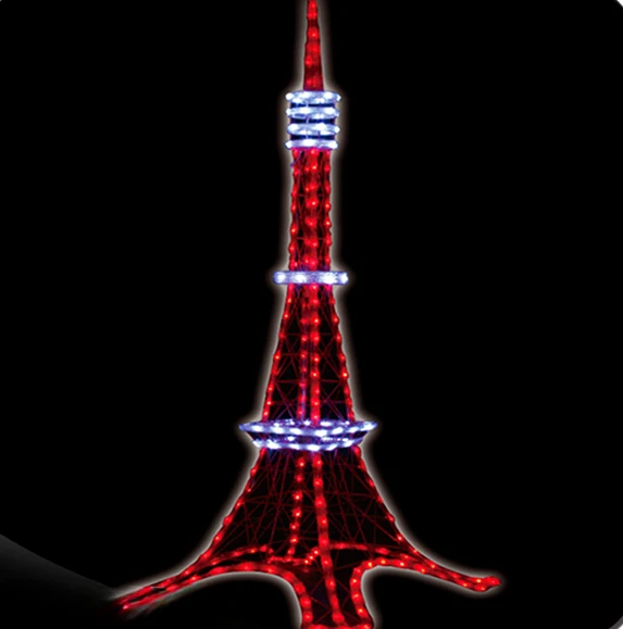 Eiffel Tower Motif LED Light 3D Acrylic Lighting for Holiday Decoration Inspired by the Iconic Eiffel Tower