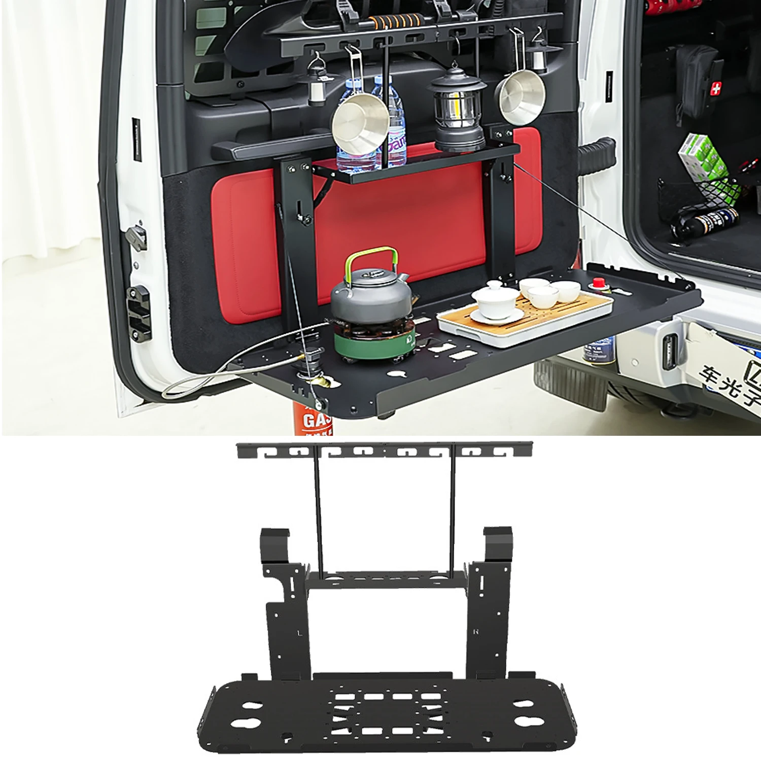 

For Mercedes Benz G Class (W463) G500 G63 G350 2019-2024 Tailgate Storage Rack Folding Table Panel Trunk Extension Racks