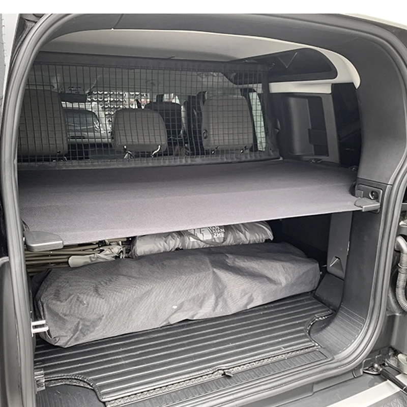 

Stowing Tidying For Land Rover Defender 110 2020-2025 Oxford Cloth Car Rear Trunk Curtain Cargo Cover Storage Bag Net