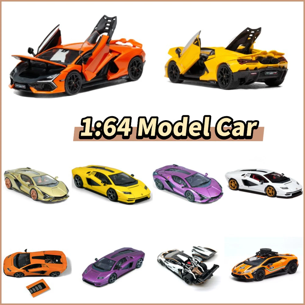

Kicarmod 1/64 SUPER CAR COLLECTION Alloy Diecast Model Car Vehicles Various Style Cars Gifts for Teenager Boys Girls