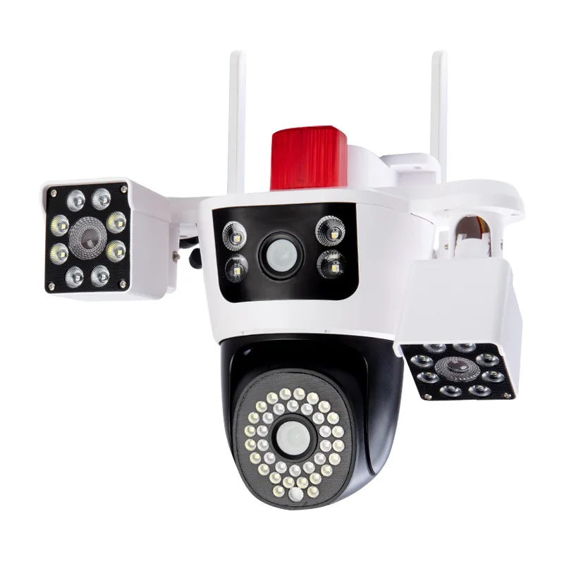 6MP Yoosee App Tris-Lens Full Color Draadloze WIFI PTZ IP Dome Camera AI Humanoïde Detectie Home Security CCTV Babyfoon