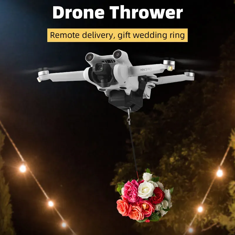 Airdrop System for DJI Mavic 3/2 Pro Zoom AIR 2 Mini 1 2 3 Pro Drone Fishing Bait Wedding Ring Gift Deliver Life Rescue Thrower