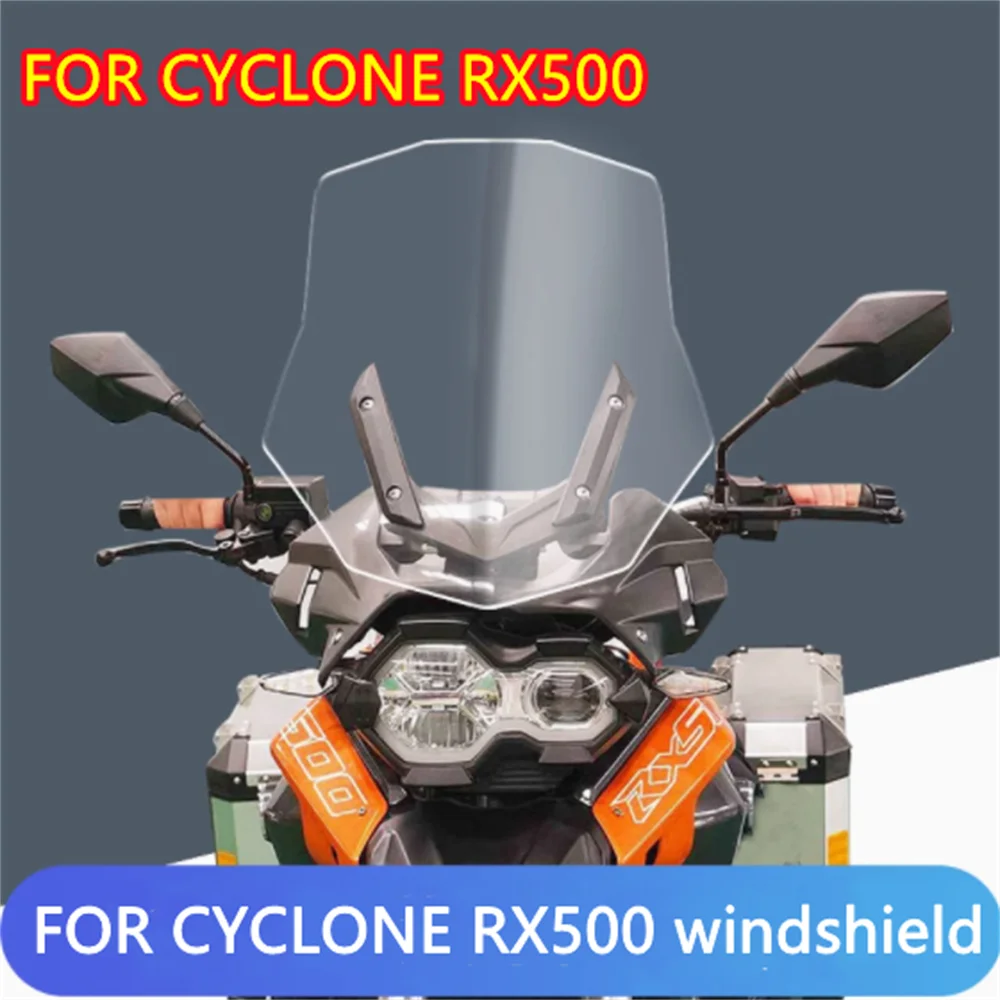 For ZONSEN CYCLONE RX500 windshield widening and heightening modification accessories