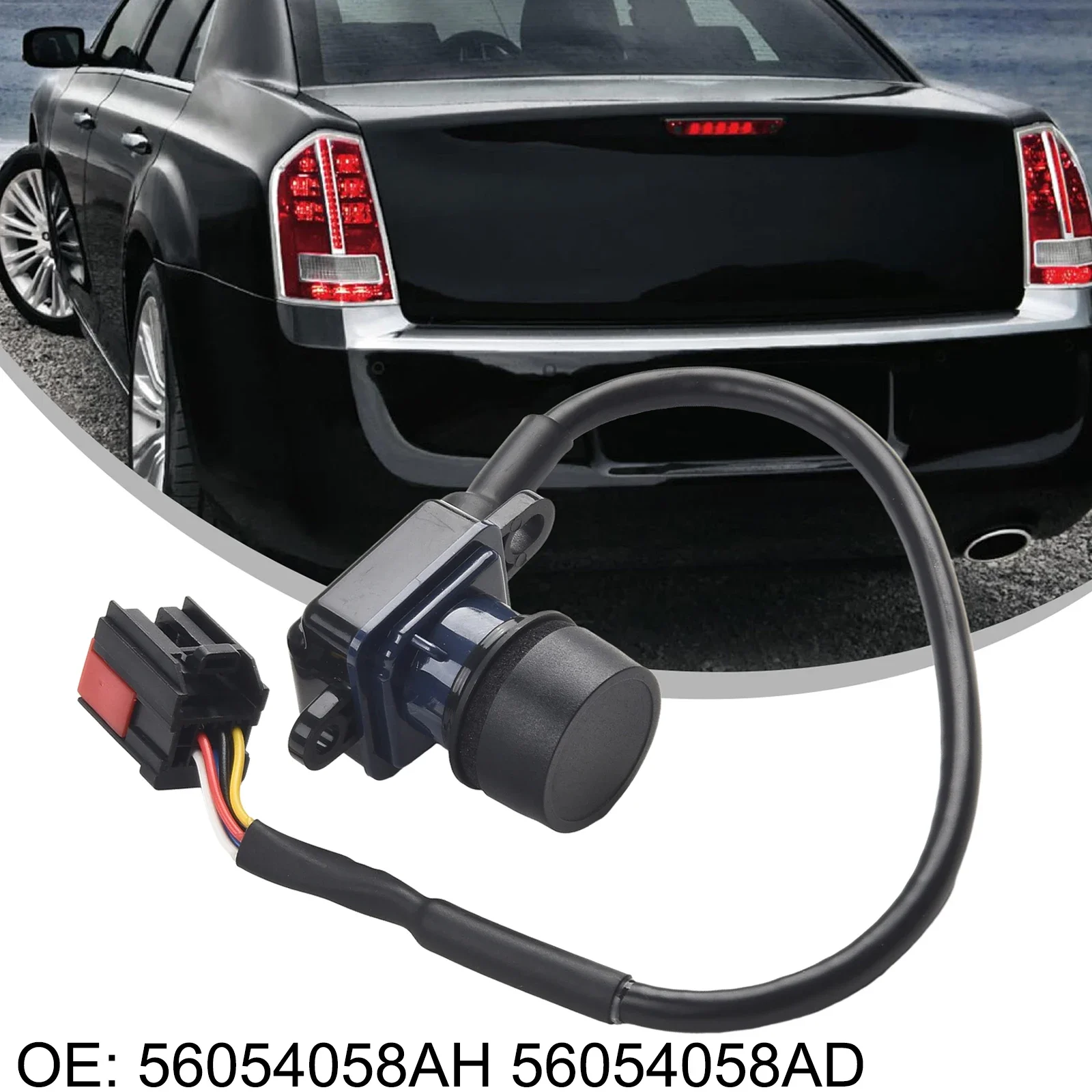

1x Auto Parking Rear View Backup Camera Reversing Black ABS For Dodge For Chrysler 300 For Charger 11 - 14 56054058AH 56054058AD