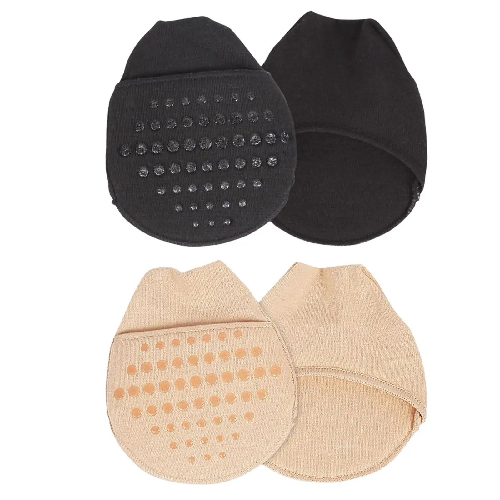 2x Gel Forefoot Pad with Padding Toe Topper Foot Inserts Toe Support Socks Cushion Pads Liner Socks for Pain Relief Discomfort