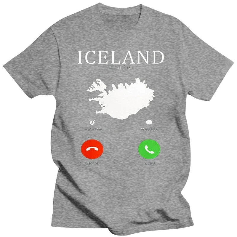 Iceland Is Calling Graphic Man\'s Tshirt Fashion Iceland :003 Printing Women\'s T-shirt Funny Streetwear Unisex Cotton T Shirt Tee