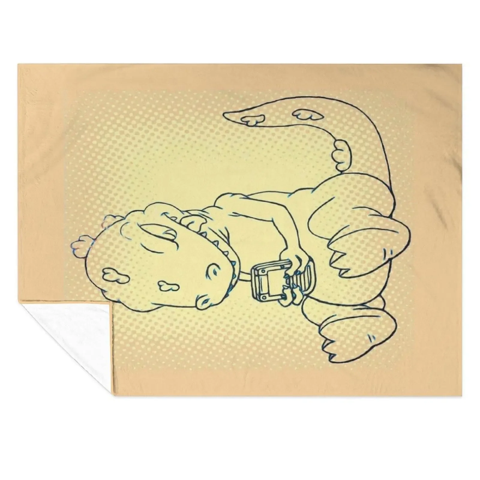 

Gaming Reptar Throw Blanket blankets and throws for winter Decorative Beds Flannel Fabric Blankets