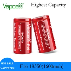 Oryginalna bateria typu Vapcell F16 18350 1600mah INR 18350 3.7V akumulator litowo-jonowy vs Vapcell F14 baterie litowe