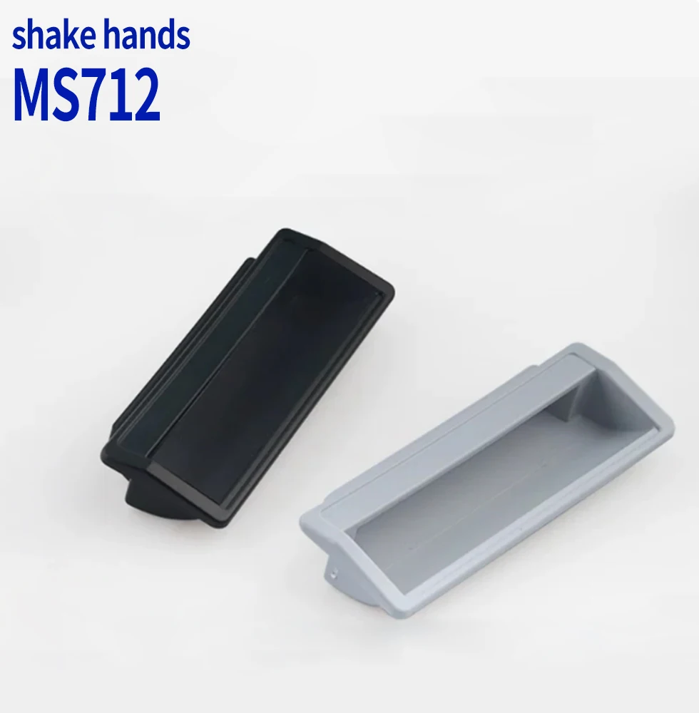LS012 Plastic Concealed Pull DMK012 Hardware Accessories Drawer Wardrobe Door Handle Control Machine Handle LS712
