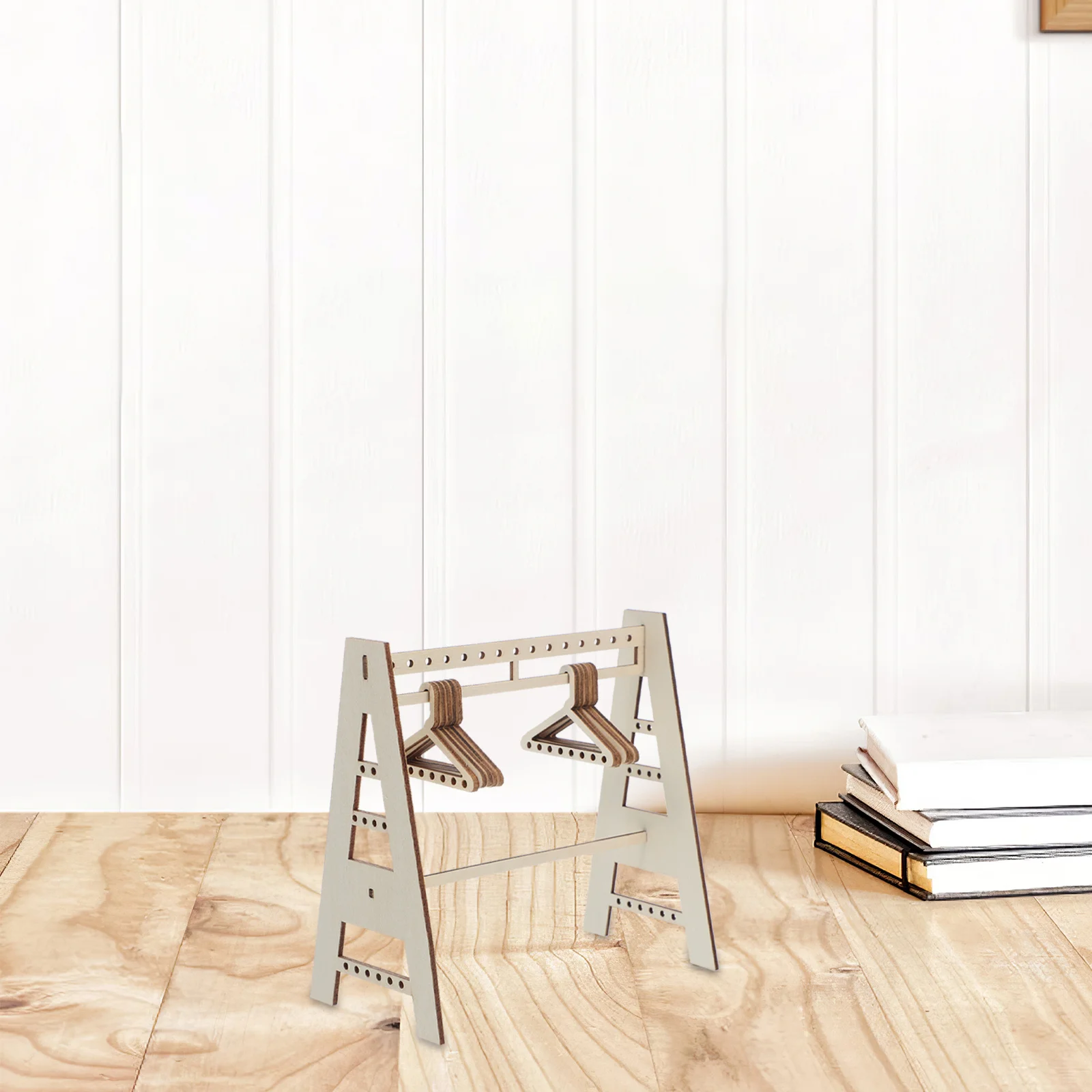 

Wooden Jewelry Display Stand Multi Functional Earring Hanger Rack Necklace Holder Organizer Adjustable Angles for Home Store