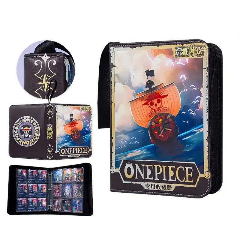 ONE PIECE Card Album Book High-capacity 9 Grid Holds 900 Pieces Binder Storage Zipper Book A Birthday Present