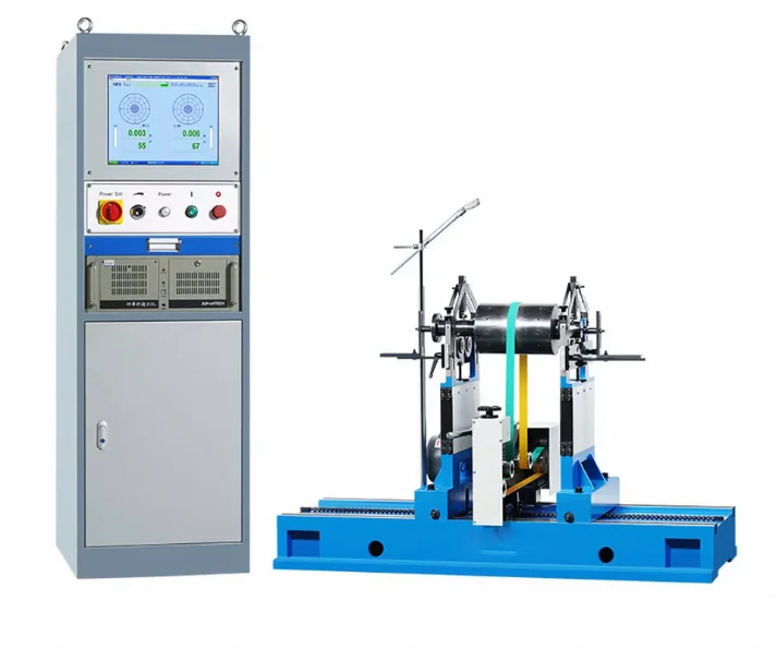Automatic Vertical Dynamic Balance Testing Machine with Touch Screen Interface Industrial Machinery Product Featuring Ring Drive