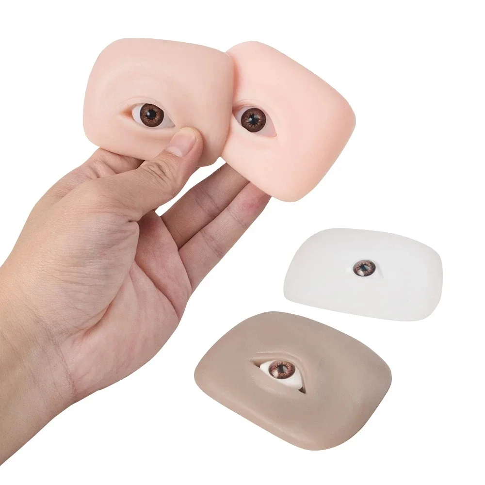 1pcs Training Practice Skin Microblading 5D Textured Bionic Silicone Tattoo Eyebrow and Eye Module Stereoscopic Eye Makeup