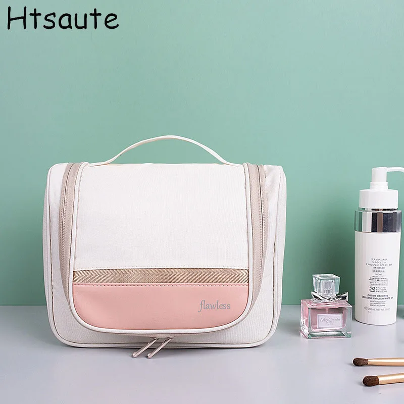 

Polyester Waterproof Travel Makeup Bag for Women Durable Toiletries Organizer Cosmetic Storage Pouch Bathroom Essentials BagS