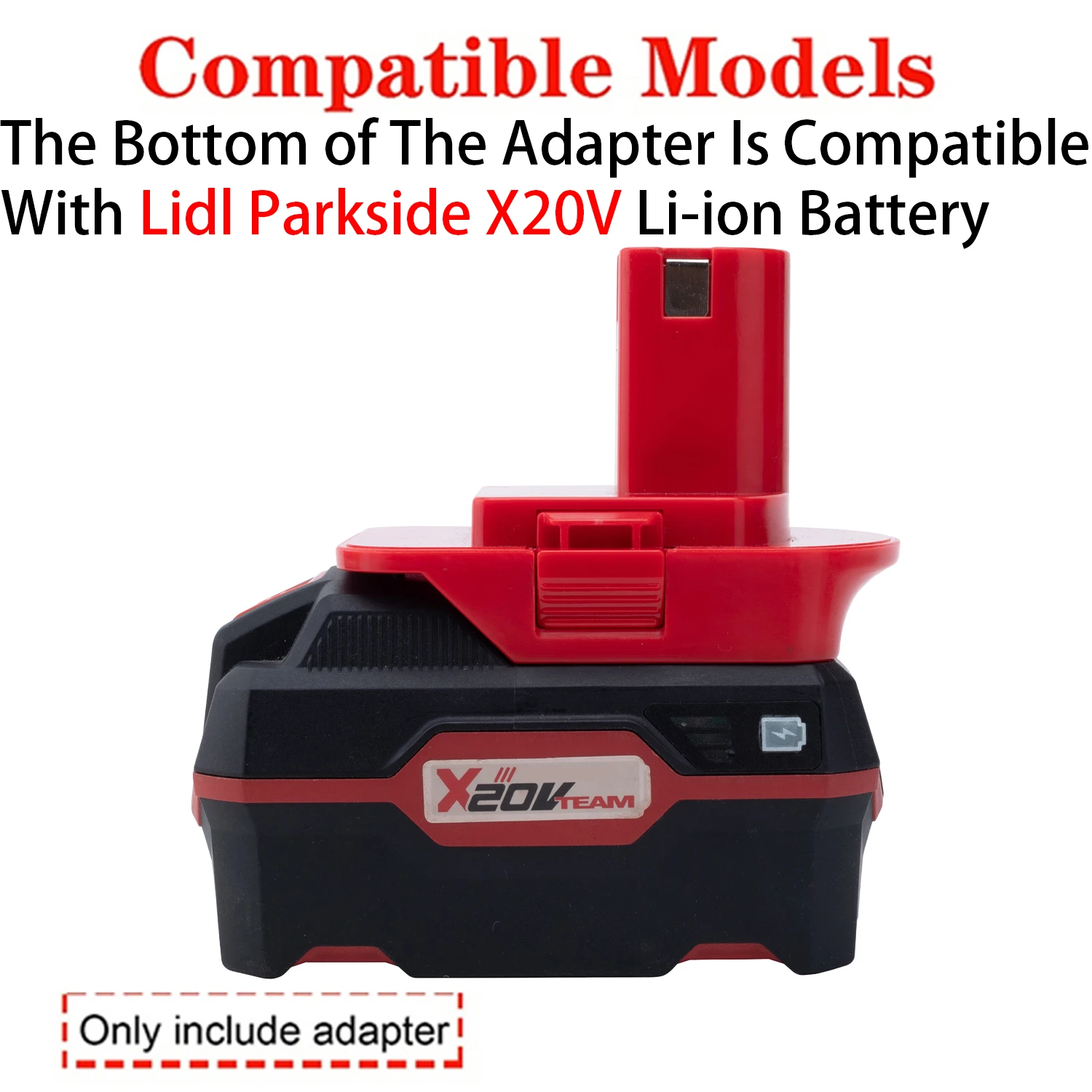 Adapter Converter For Ryobi 18V ONE+ Li-ion Tool To Lidl Parkside X20V Li-ion Battery Adapter Converter Power Tool Accessory