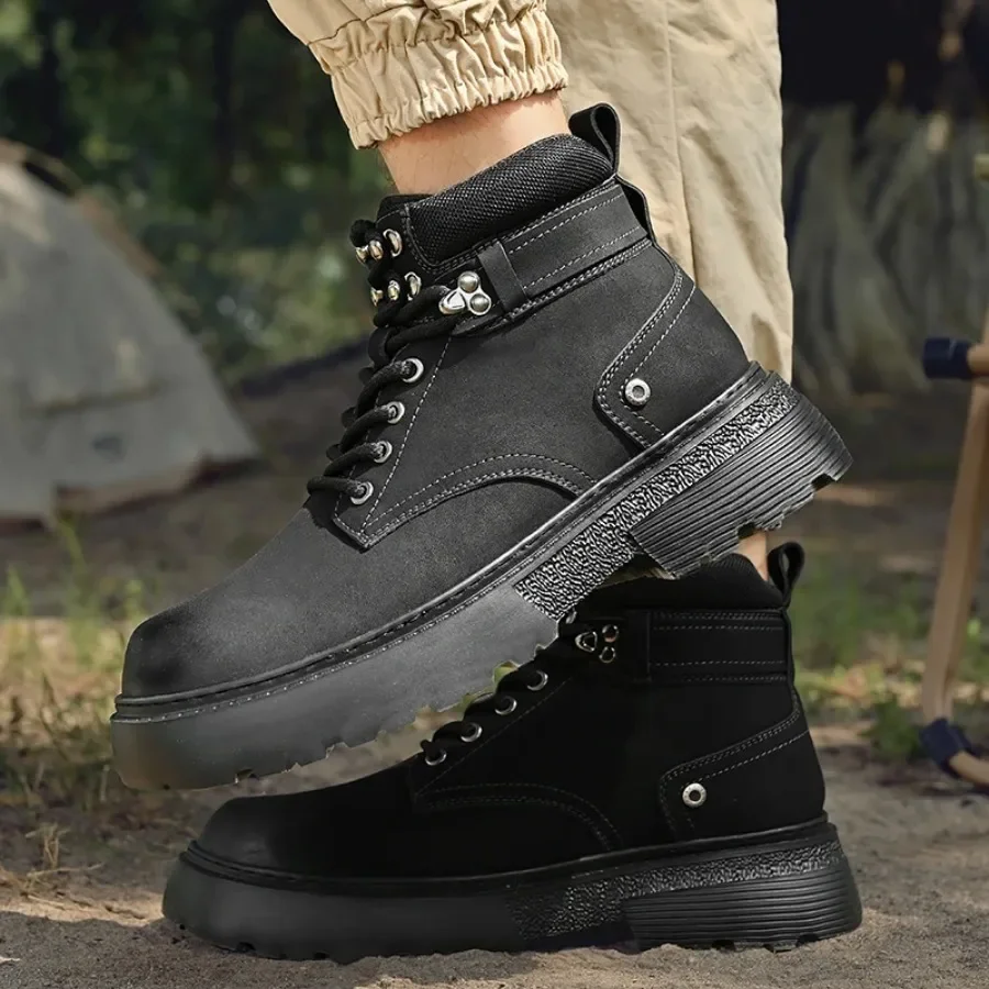 2025 zapatos de lujo de invierno, botas gruesas para hombre, zapatos con elevador, plantilla para aumentar la altura, elevación de 7cm de talla grande 38-46