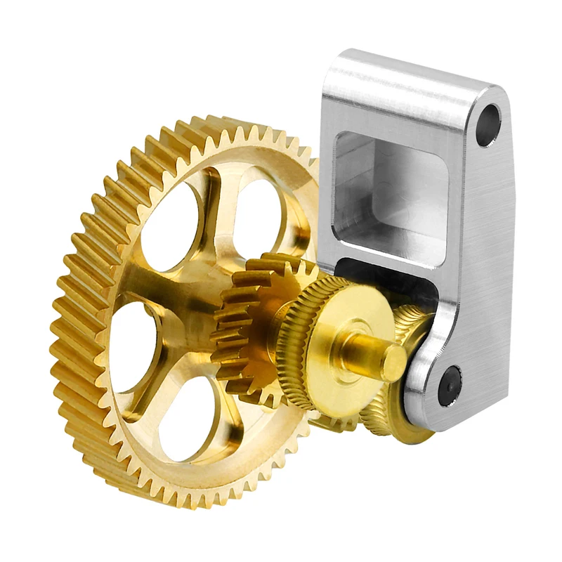 

All Metal Extruder Brass Hardened Steel DLC Nano Coated Helical Gear Feeding Kit For Bambulab P1P P1S X1C 3D Printer Accessories