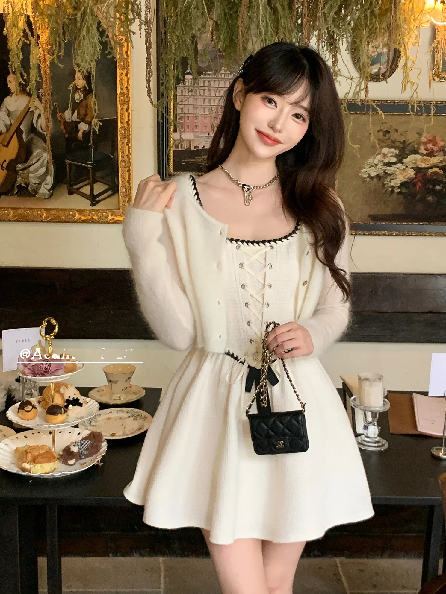 

Белое летнее модное платье без бретелек Acaine Blo Design для молодых женщин