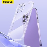 Baseus Phone Case for iPhone 15 14 13 Pro Max Plus Clear Case for iPhone 12 11 Pro Transparent Soft TPU Protective Cover Case