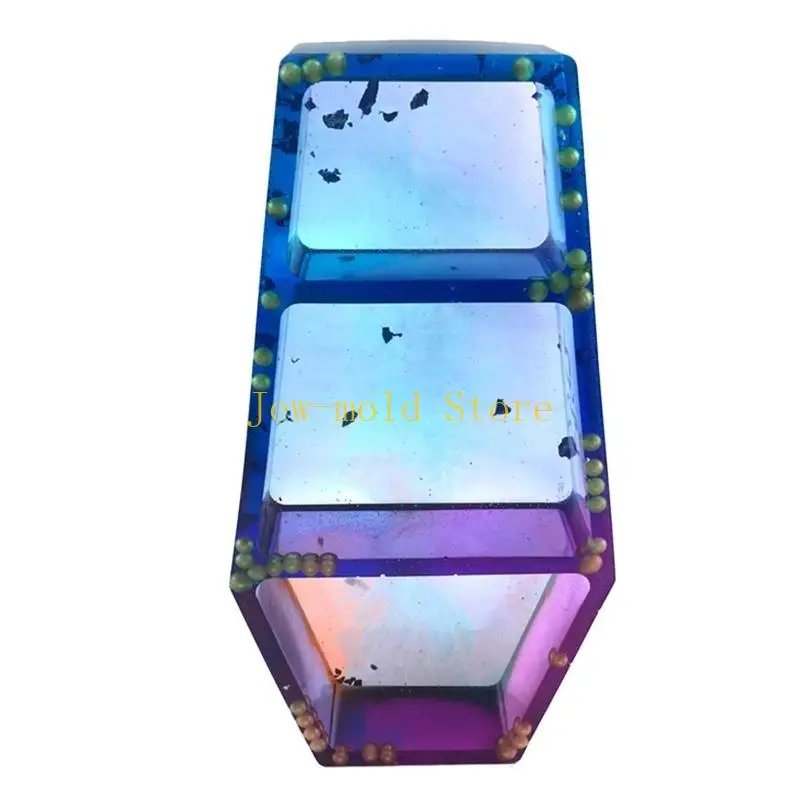 

C71B Halloween Coffin Box UV Crystal Epoxy Mold Casket Jewelry Holder Storage for Case Resin Silicone Mould DIY Crafts Mold