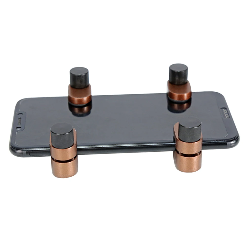4Pcs ปรับหน้าจอ LCD คลิปอลูมิเนียมติดตั้งยึด Clamps สำหรับแท็บเล็ตโทรศัพท์ด้านหลังกระจกหน้าจอโค้ง