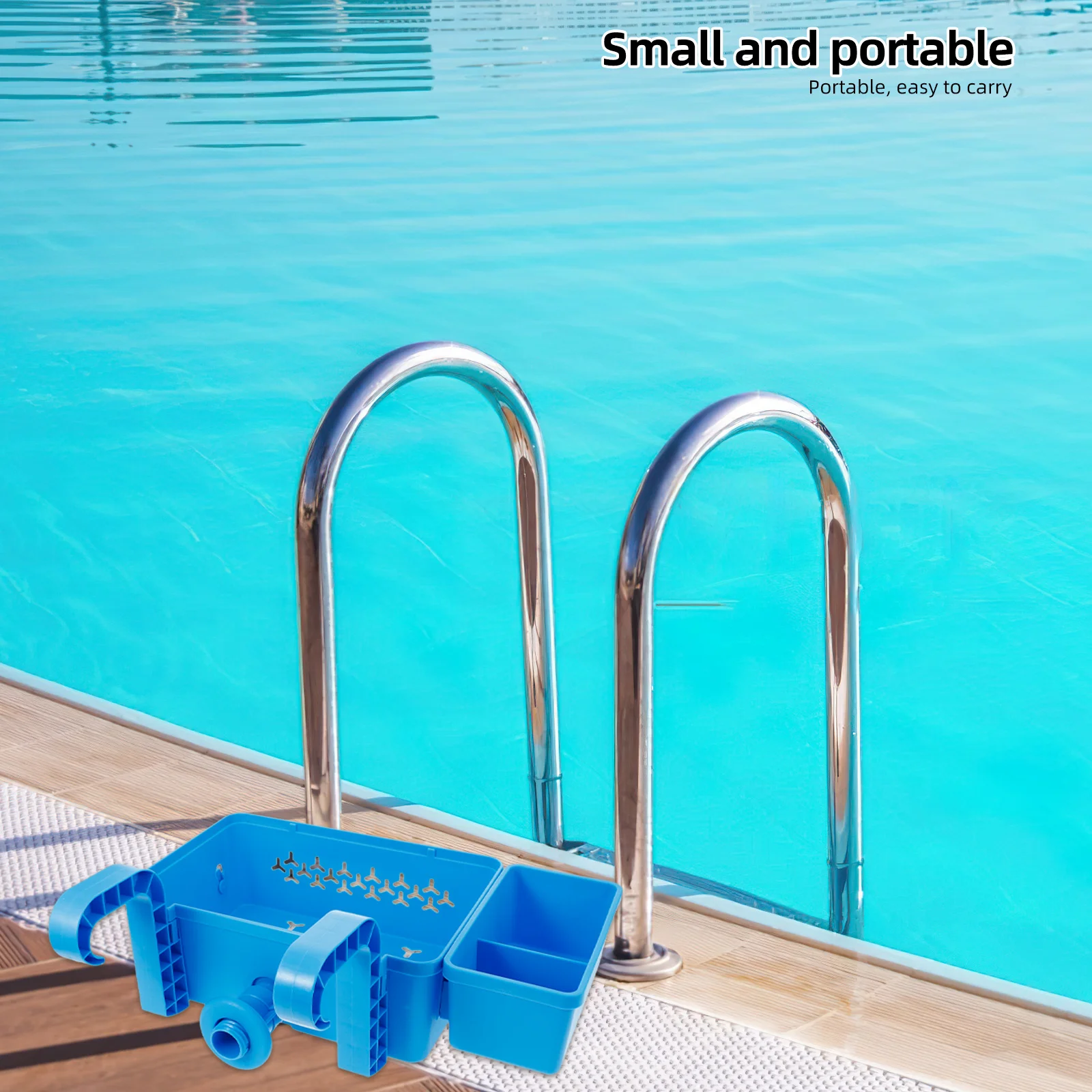 

Swimming Pool Storage Basket Hanging Poolside Plastic Organizer Large Capacity Swimming Pool Hanging Shelf Holder