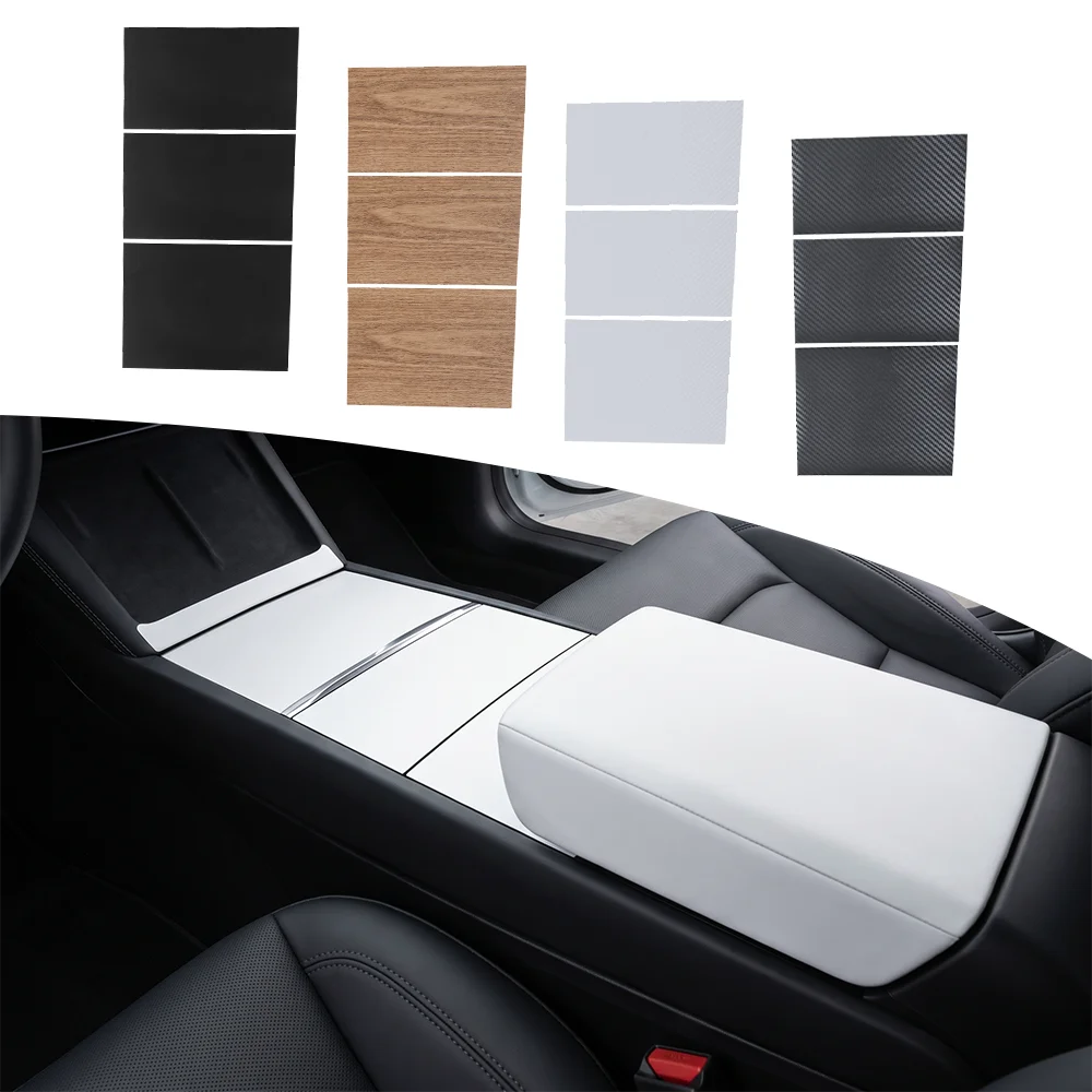 Silicone Car Center Console Decoration Anti-scratch Sticker Film Dustproof Mat For Tesla Model 3 Highland Model YL Y Juniper