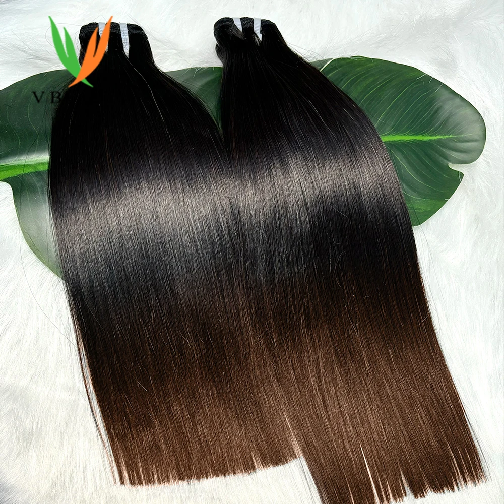 V Beauty Straight Human Hair Bundles Raw Human Hair Extensions Double Drawn 16A Grade Vietnamese Human Hair Virgin Unprocessed