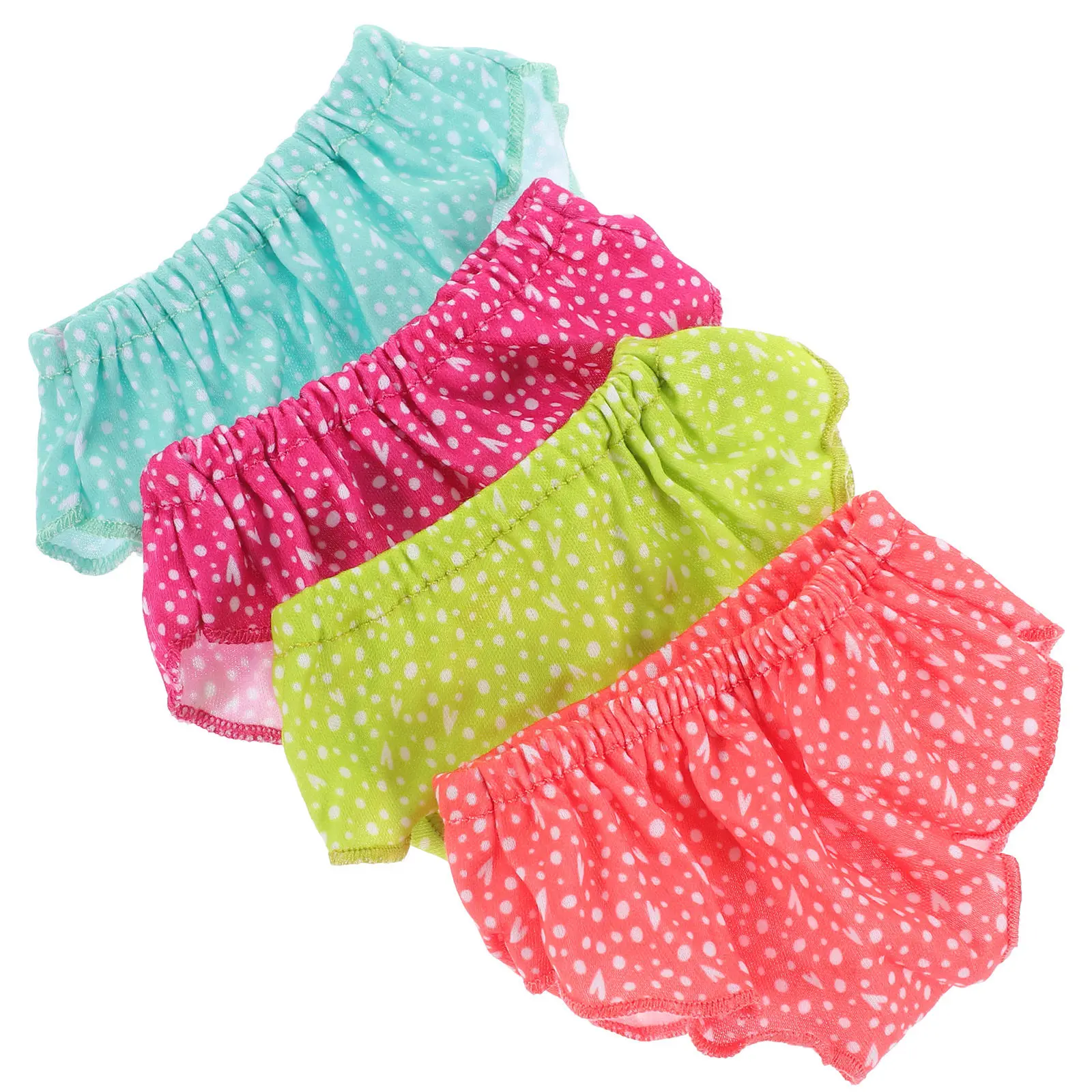 

4Pcs Underpants Set Colorful Reusable Miniature Underwear for Pretend Play Dress Up Accessories Underwear
