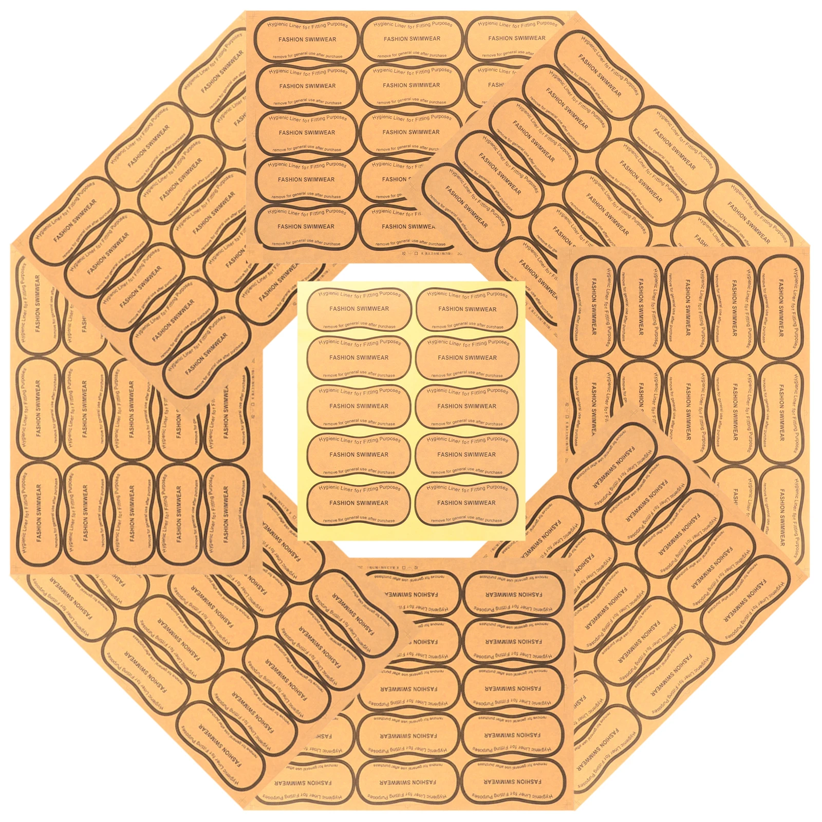 

100Pcs Protective Sticker for Lingerie Adhesive Panty Liner Lightweight Swimwear Protective Sticker Lingerie Panty Liner