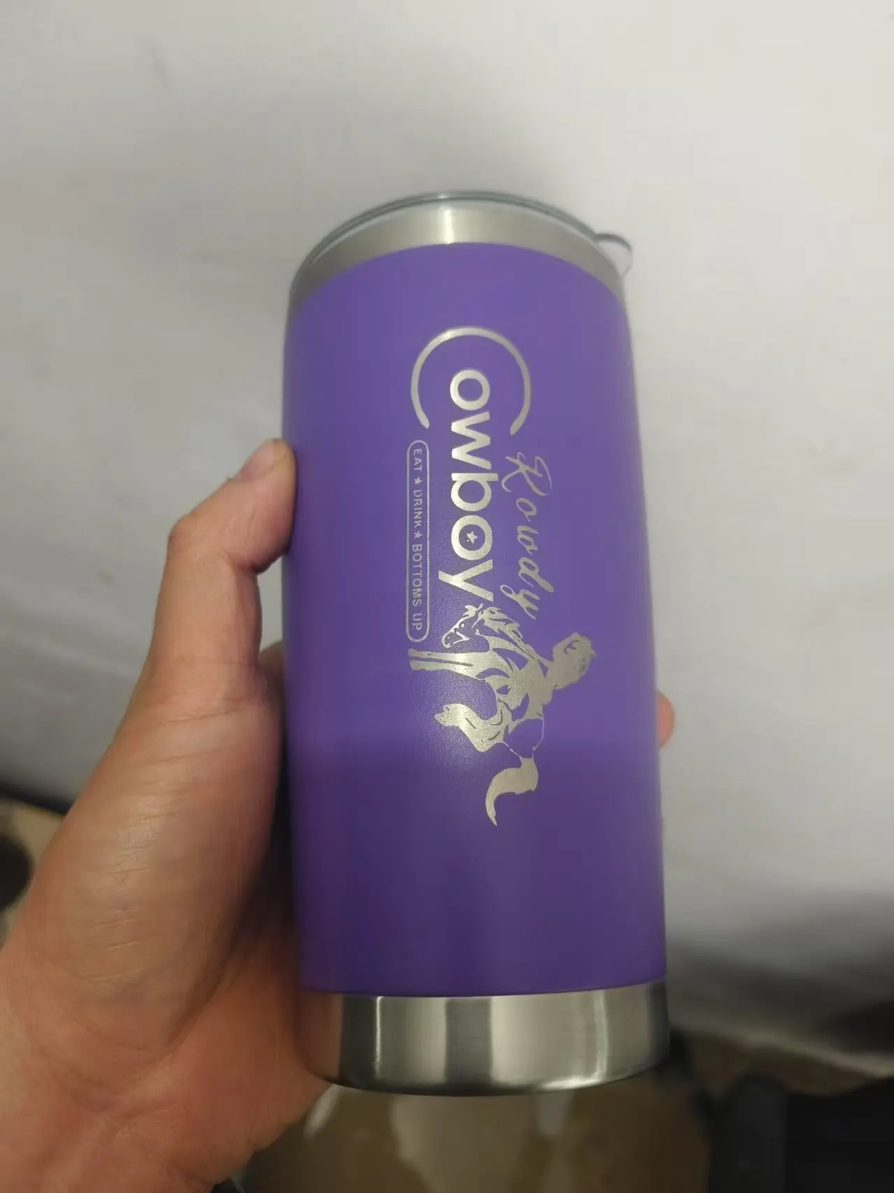 Customized LOGO  20 oz Tumbler with Lid Stainless Steel Double Wall Vacuum Insulated Travel Mug Coffee Cup  for Cold