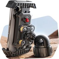 Bike Phone Holder, Motorcycle Mount [Anti-Vibration] – Protects Camera from Vibration, 3-Second Quick Install | Fits 4.5″–7″