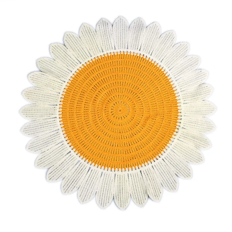 Sunflower Table Placemat for Spring Summer Tables Home Kitchen Dining Holiday Harvest Tabletop Decoration