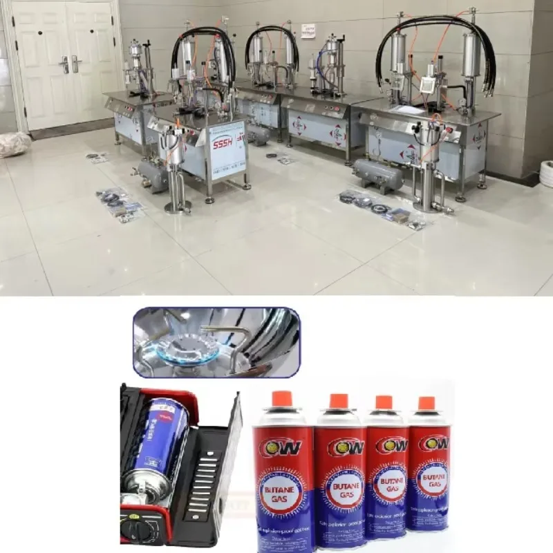 Aerosol LPG Gas /Butane Gas /Lighter Gas Filling Machines
