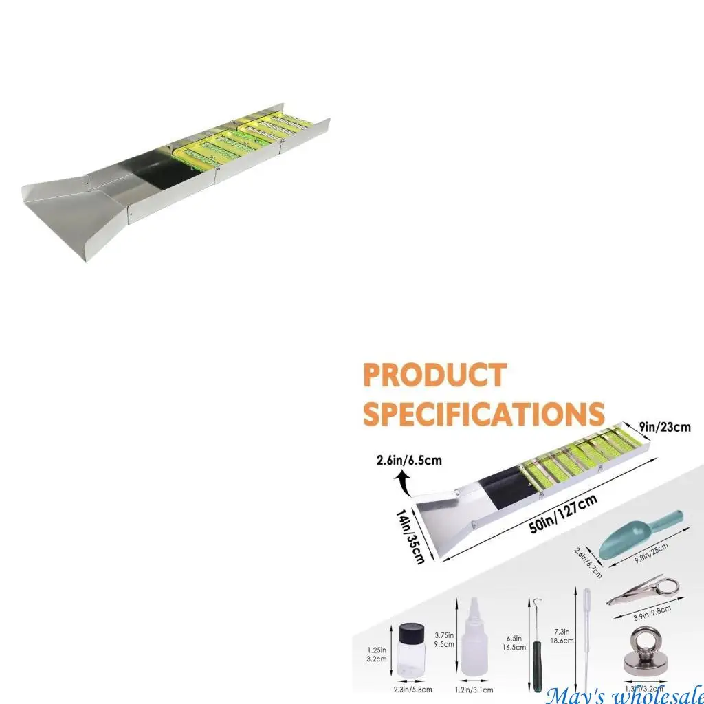 

Портативный 50-дюймовый складной алюминиевый шлюзовой короб, комплект оборудования для добычи золота для взрослых 448A