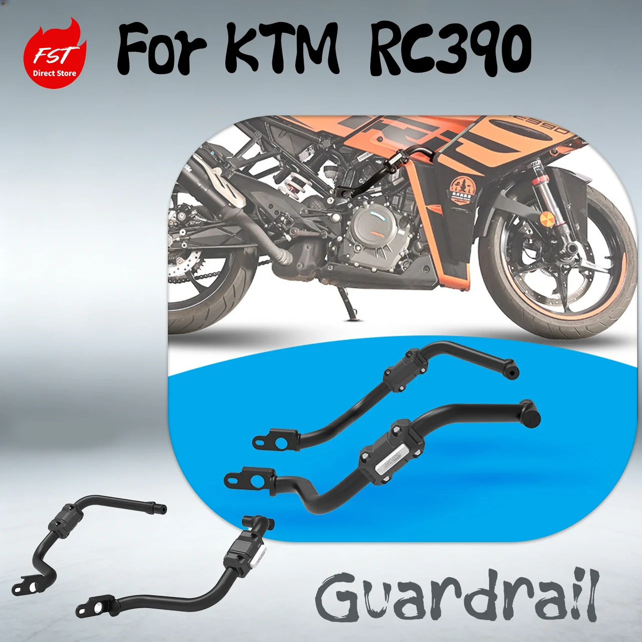 

For KTM RC390 Crash Bar & Frame Sliders - Engine Guard Anti-Fall Protector Modified Parts