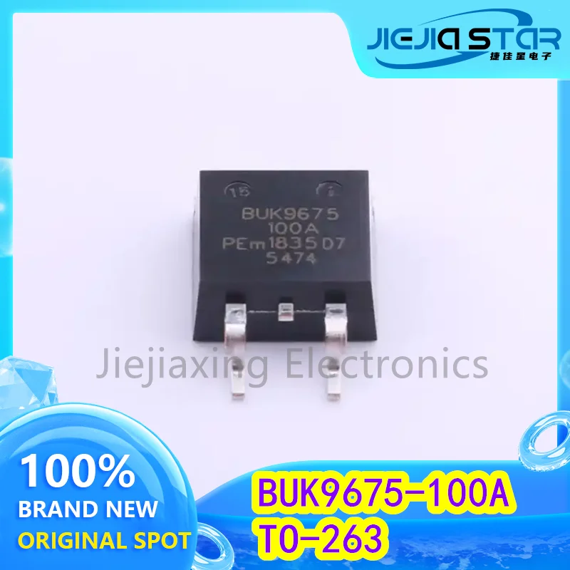 Tubo de efecto de campo MOS Transistor, BUK9675-100A, BUK9675, 100% nuevo, Original, importado, TO-263, 23A, 100V, 3 piezas