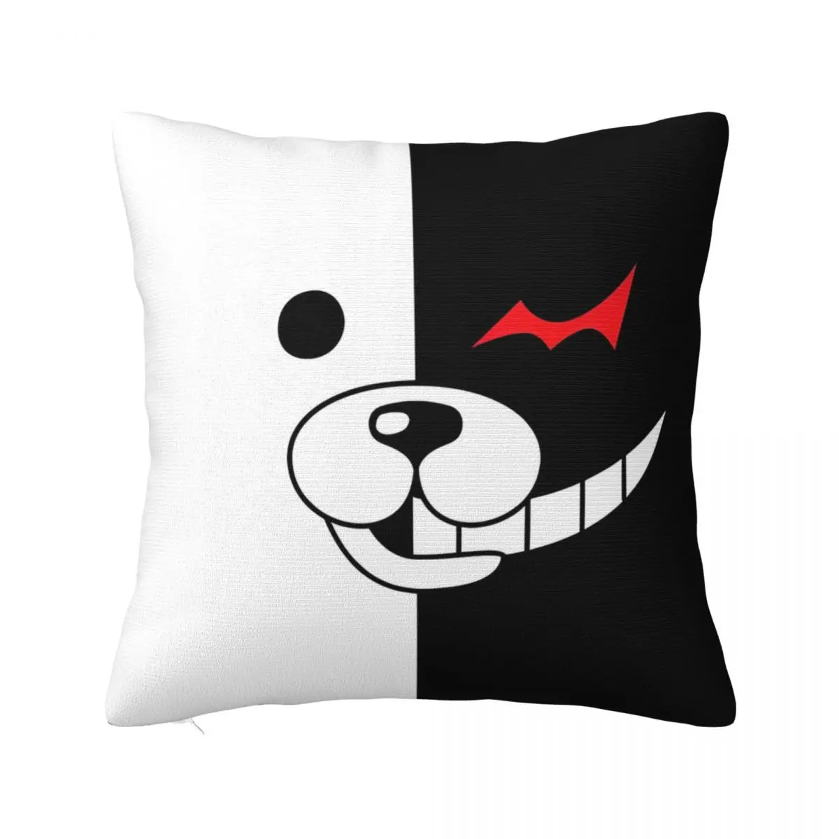 Anime Bear Monokuma Pillowcase Soft Polyester Cushion Cover Decorative Danganronpa Game Throw Pillow Case Cover Chair 45X45cm