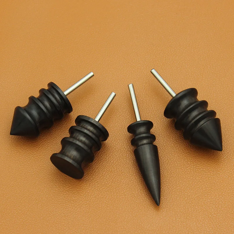 New Leather Edge Polishing Slicker Flat/Pointed Head Sandalwood Leathers Craft DIY Tool Grinding Head Crafting Tools