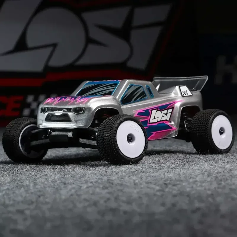 LOSI 1/28 Micro T RC Car Toy Electric Rear Drive Brushed 2S Off-Road Vehicle Field Truck Remote Control Electric Car for Adults