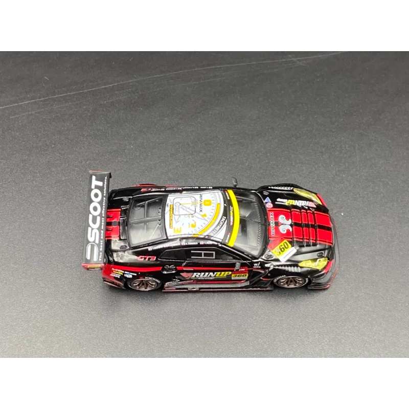 Modèle de voiture en alliage moulé sous pression MINIGT, échelle 1:64, Nissan GTR NISMO GT3, jouet de collection, cadeau, affichage Souvenir, ornement