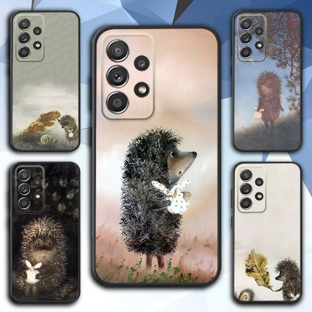 

H-Hedgehog in the Fog Phone Case For Samsung S 25,24,23,22,30,21,10,9,Ultra,Plus,Lite,FE,4,5 G Soft Black Case