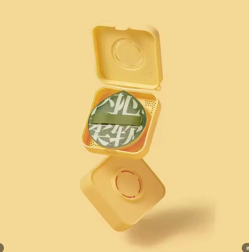 4-16 pz/lotto zucchero filato soffio fondotinta liquido speciale soffio di spugna cosmetica cuscino d'aria soffio cosmetico set con scatola di immagazzinaggio