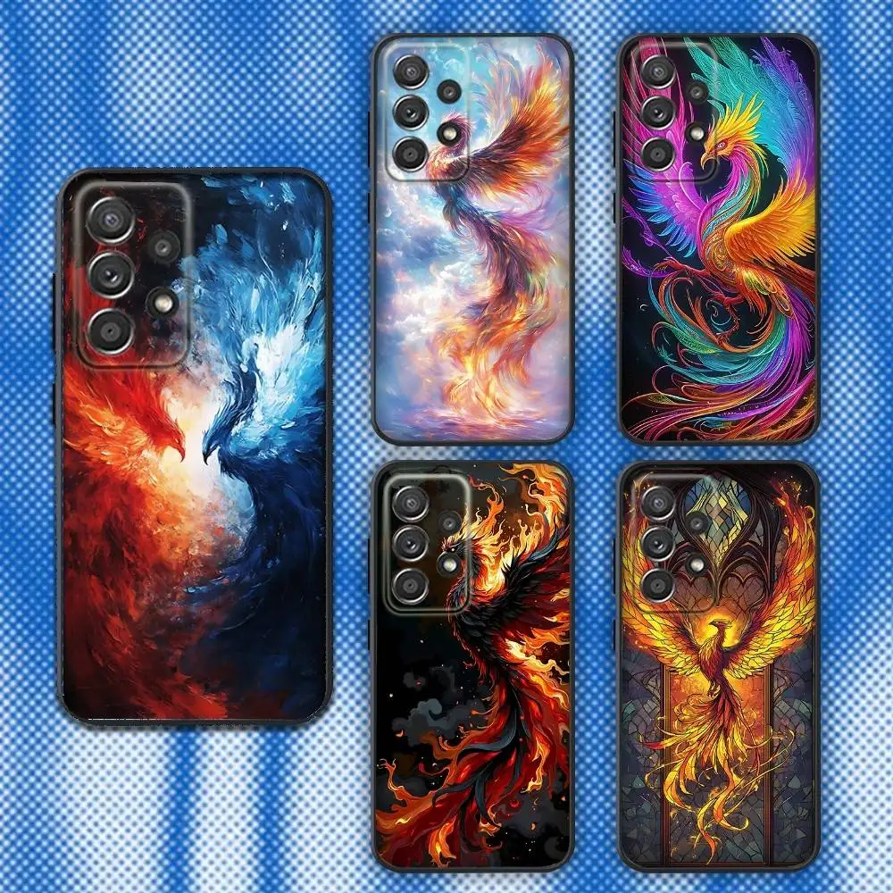 

Phoenix Cool Colorful Phone Case For Samsung S25,S24,S21,S22,S23,S30,Ultra,S20,Plus,Fe,Lite,Note,10,9,5G Black Cover