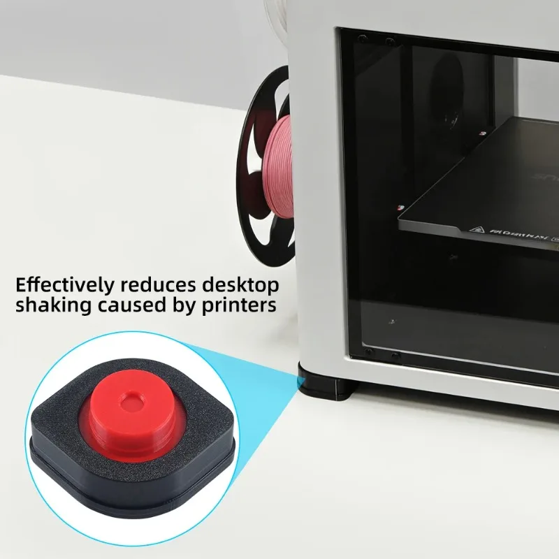 

Shock Absorbing Buffer Feet Compatible with Snapmaker U1 3D Printer No Printing Model Needed Easy Installation Anti-Vibration