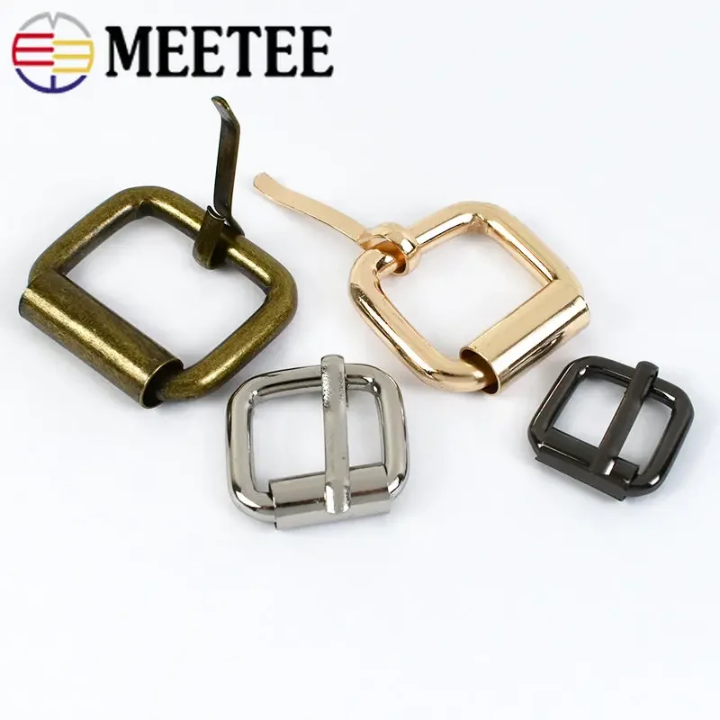 5/10Pcs 13-38mm Metal Belt Buckles Bag Backpack Strap Clasp Webbing Adjust Roller Pin Buckle DIY Leather Ring Repair Accessories